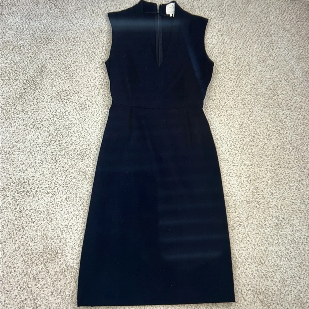 Kate Spade Little Black Ponte Dress w/Patent Leather Belt, 2